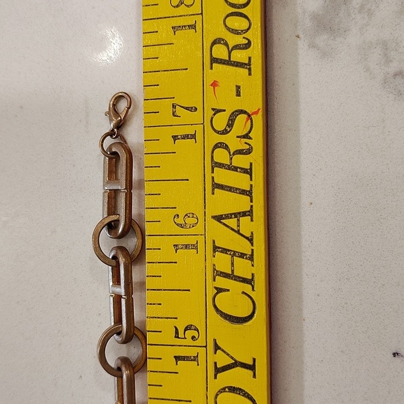 Link Necklace Gold Plated Chain 17" With Extender - Picture 6 of 7